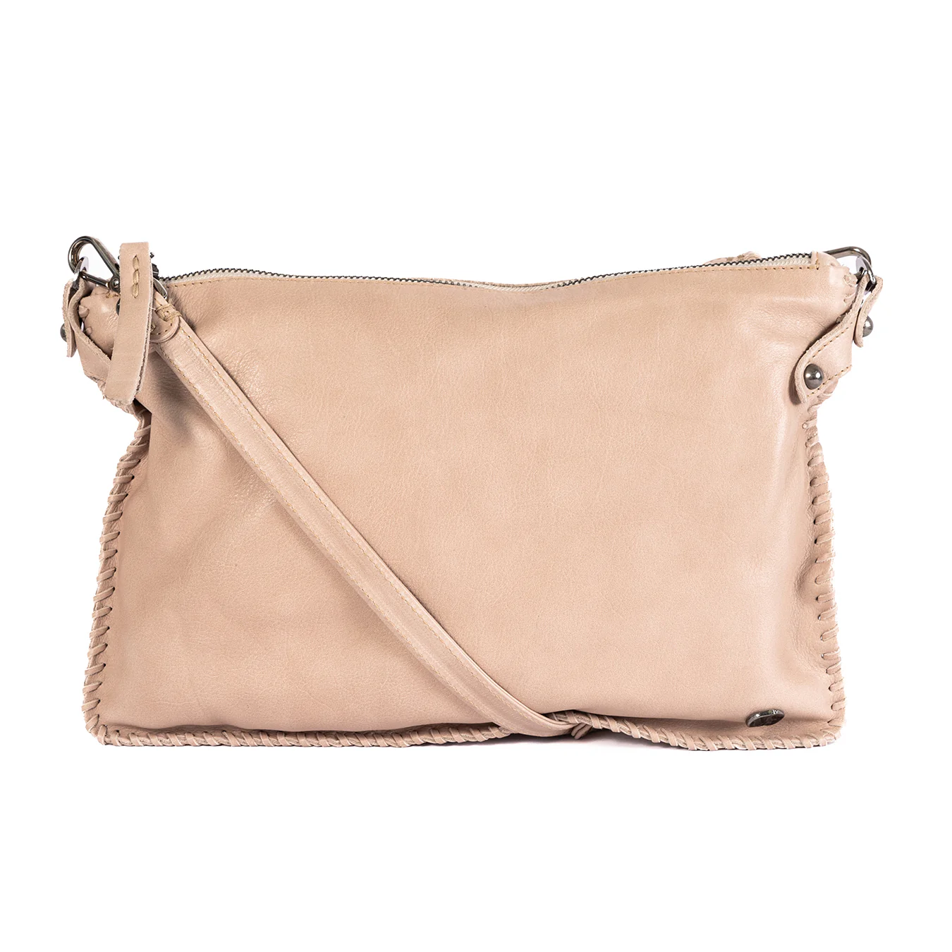 Rantu : Ladies Leather Crossbody Handbag in Gravel