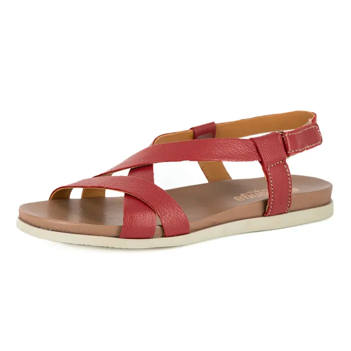 Sadani : Ladies Leather Sandal in Valentine