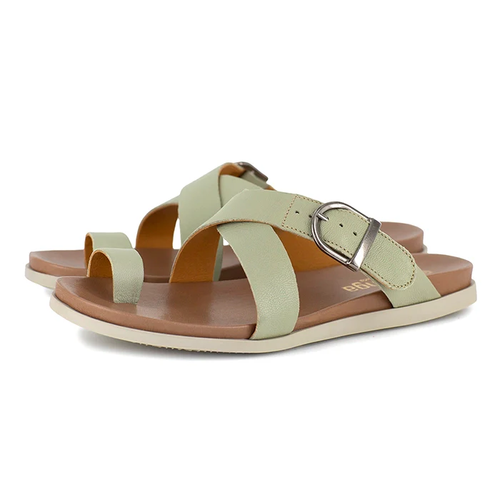 Sigkoti : Ladies Leather Sandal in Mint