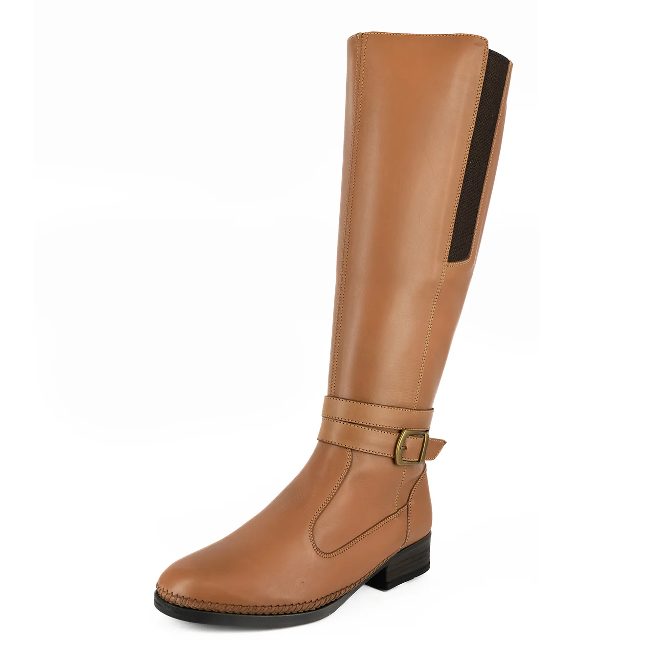 Okwamanje : Ladies Leather Boot in Hazel Relaxa