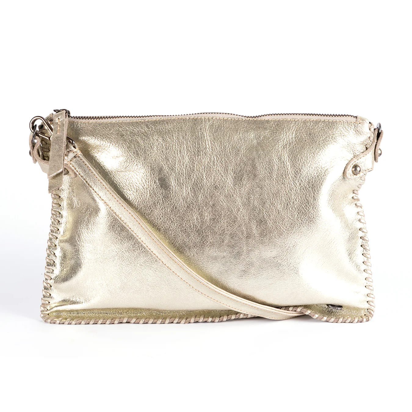 Rantu : Ladies Leather Crossbody Handbag in Bark