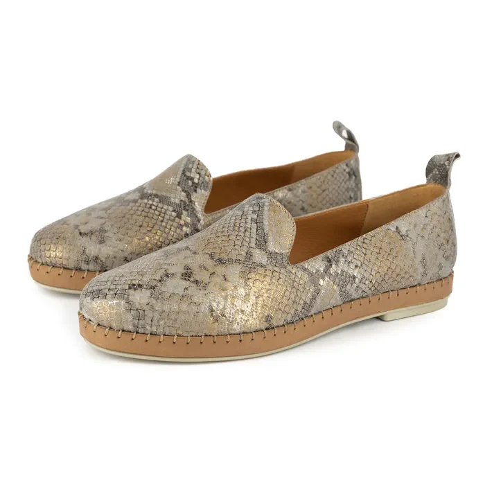 Solwezi : Ladies Leather Shoe in Opal