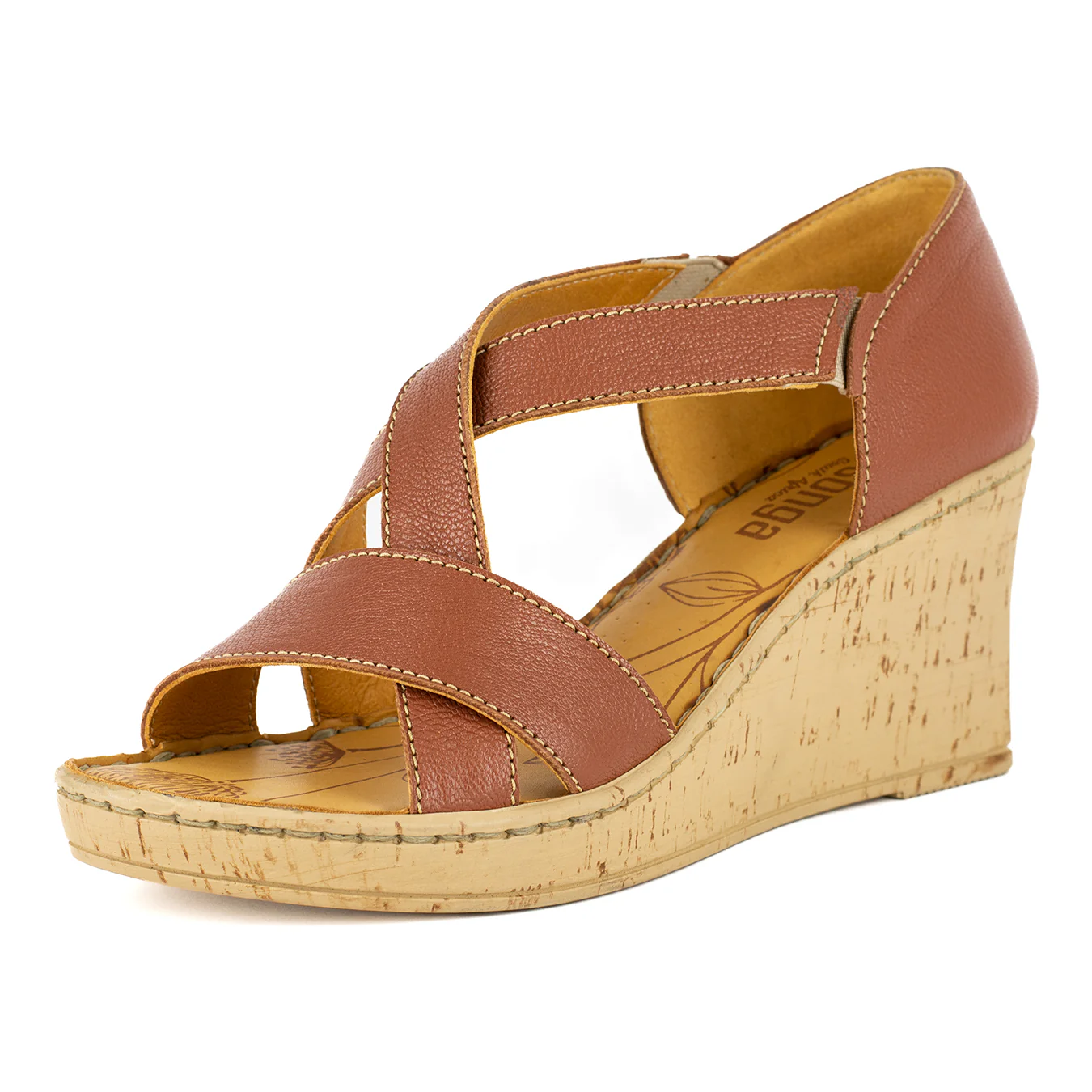 Ekundayo : Ladies High-Heeled Leather Sandal in Suede