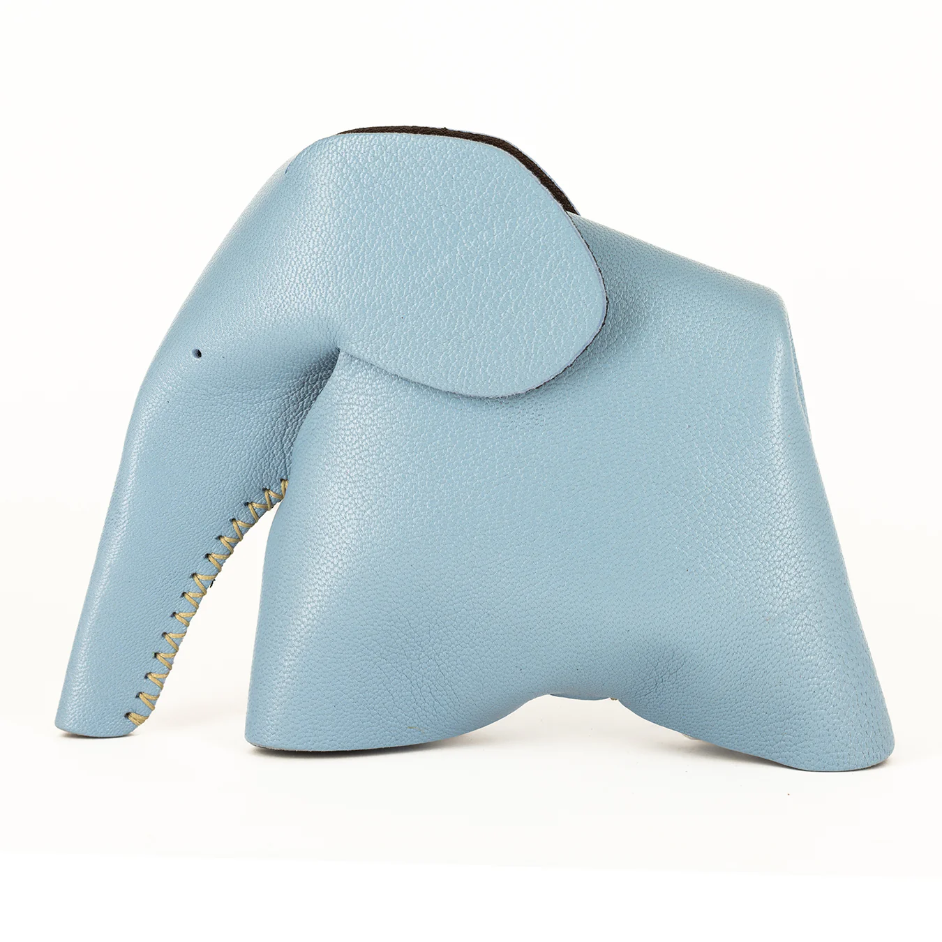 Marula : Large Elephant Family Accessory in Blue Leather