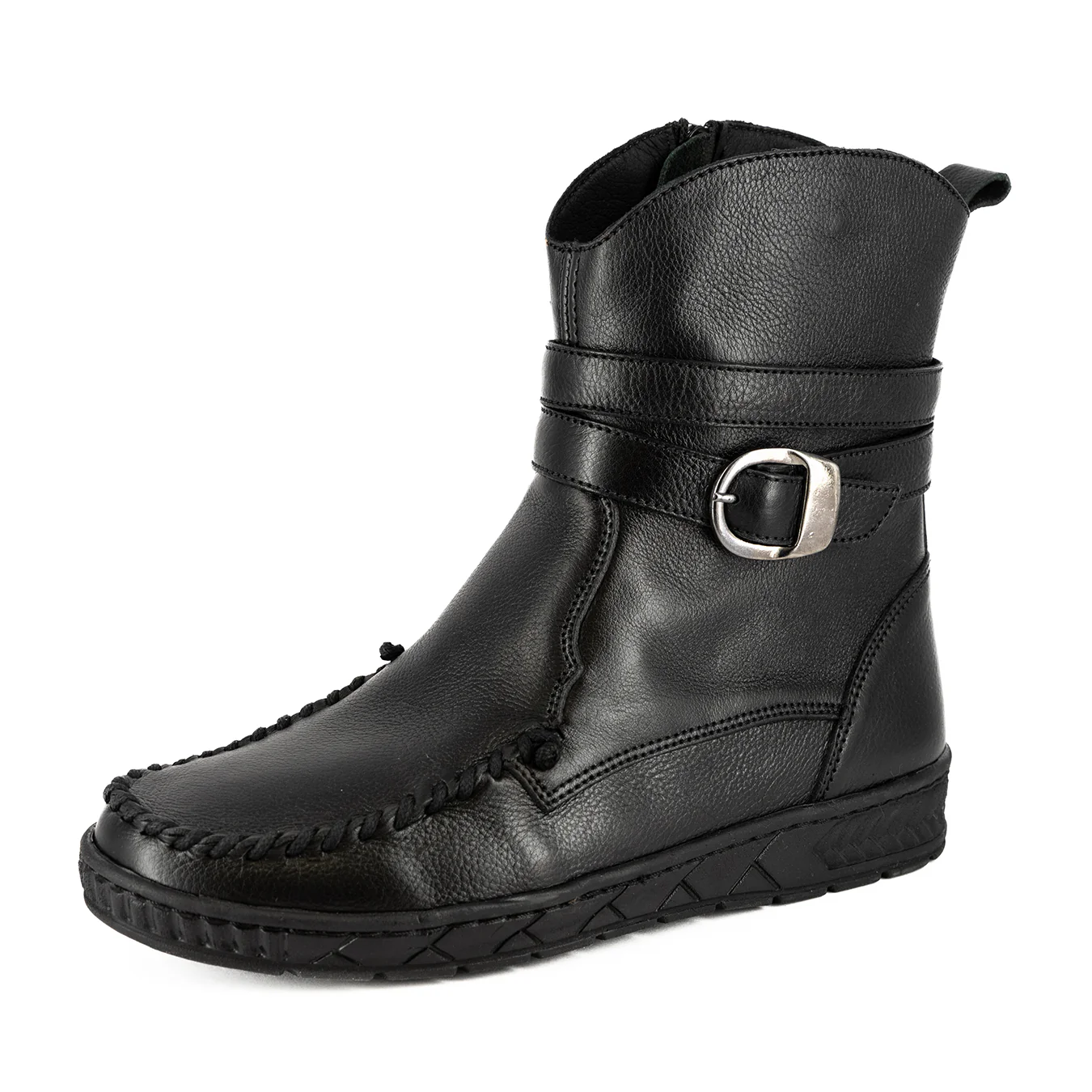 Folade : Ladies Leather Boot in Black