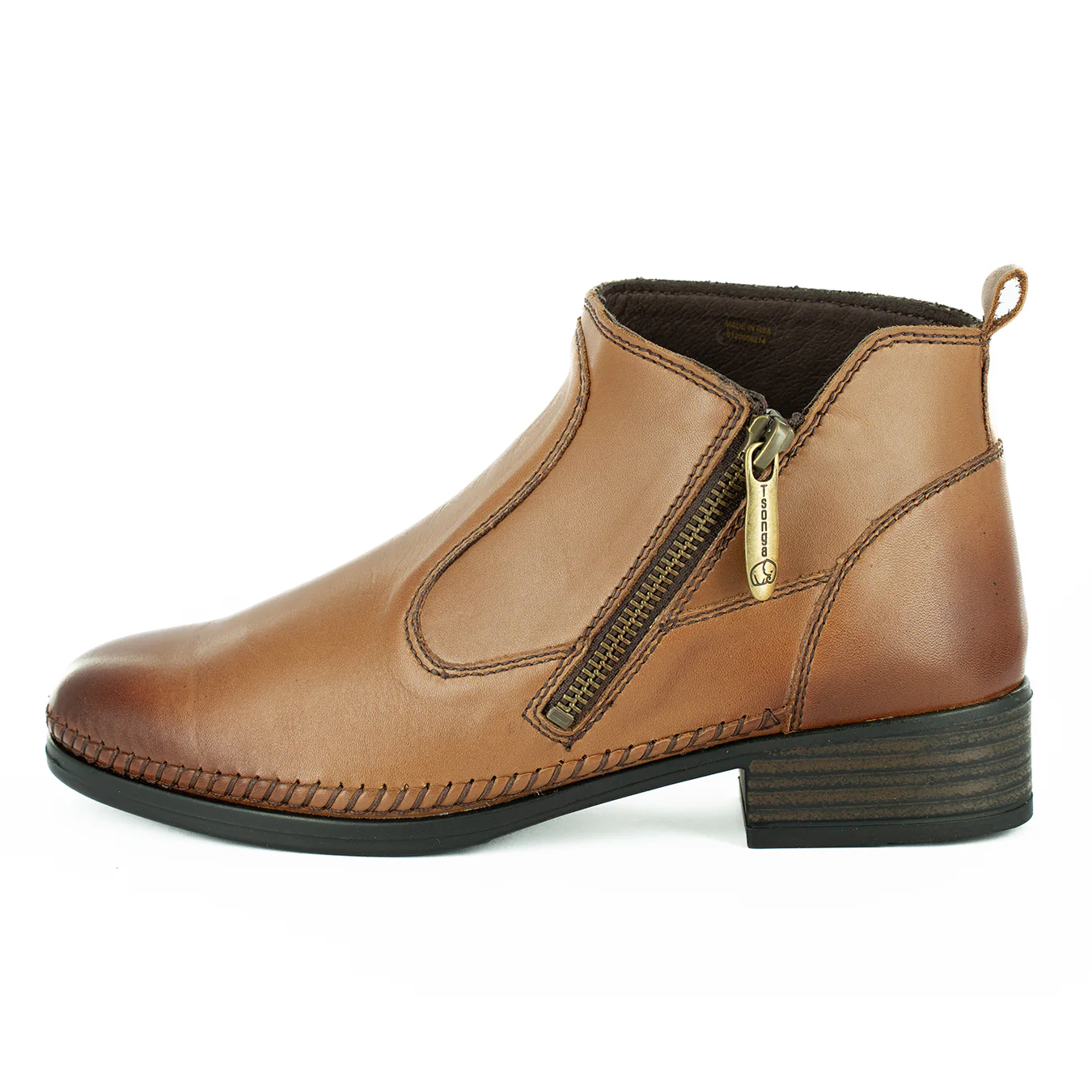 Norakei : Ladies Leather Ankle Boot in Hazel Relaxa