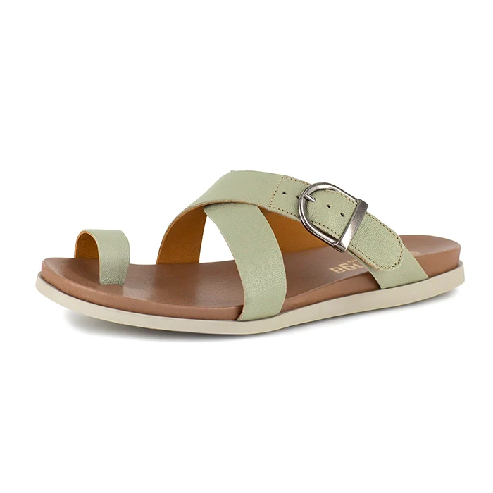Sigkoti : Ladies Leather Sandal in Mint