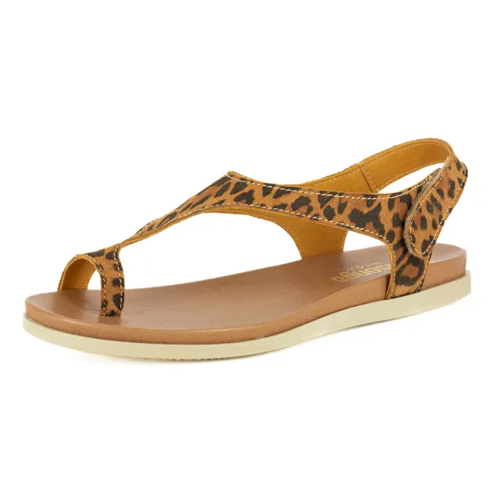 Ukumosa : Ladies Leather Sandal in Spotted Lisoto