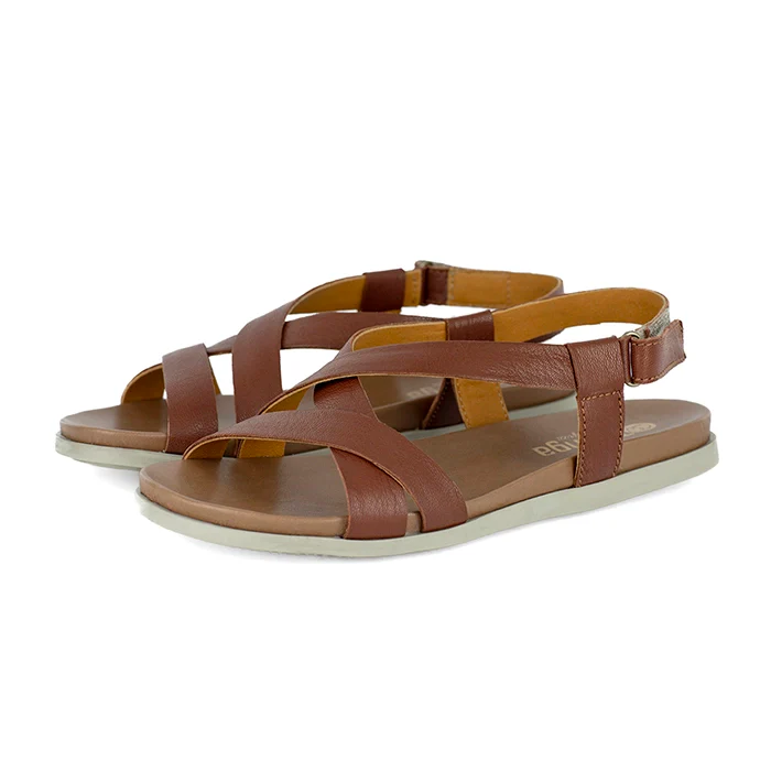 Sadani : Ladies Leather Sandal in Suede (Sable)