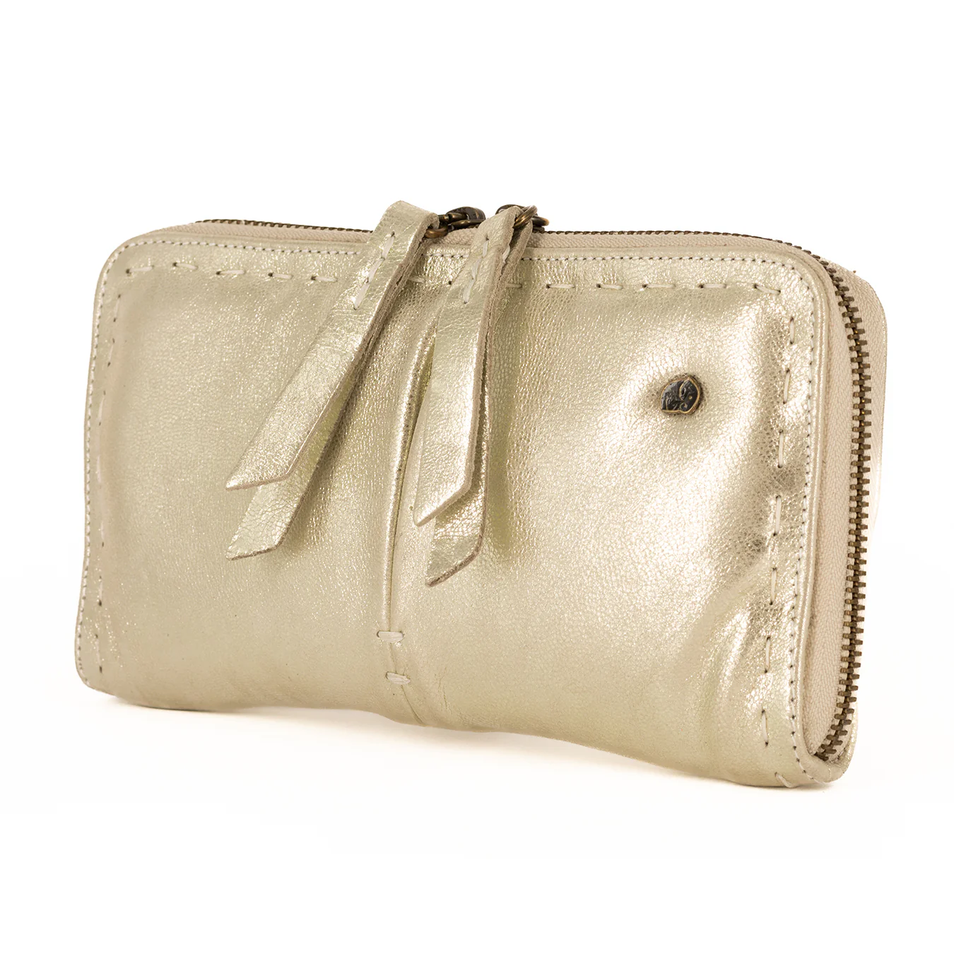 Olwethu : Ladies Leather Clutch Purse in Bark Domus