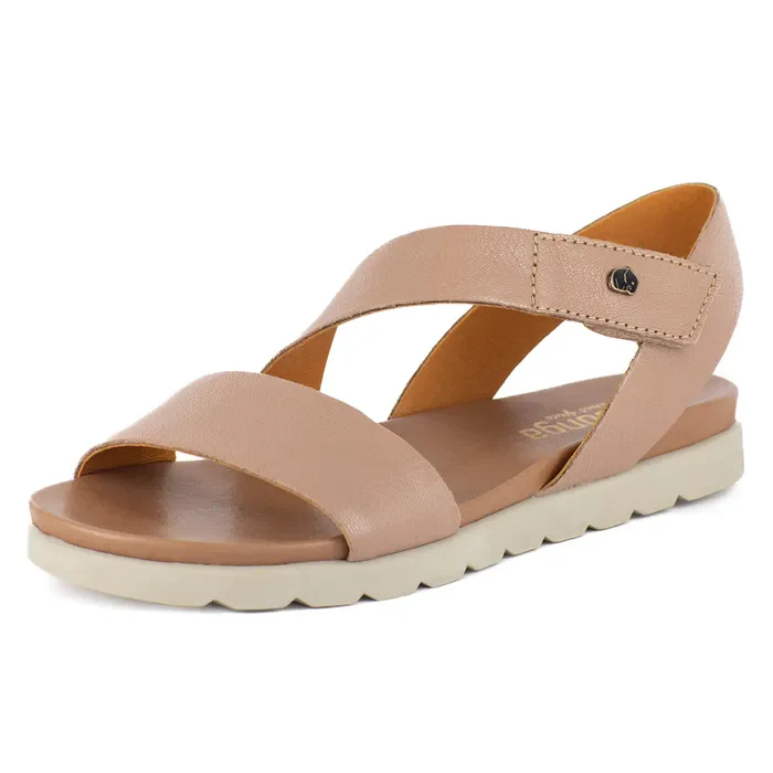 Isidingo : Ladies Leather Sandal in Timber