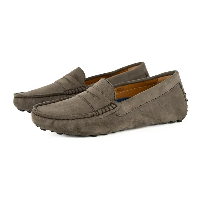 Jozini : Ladies Leather Moccasin In Fungi