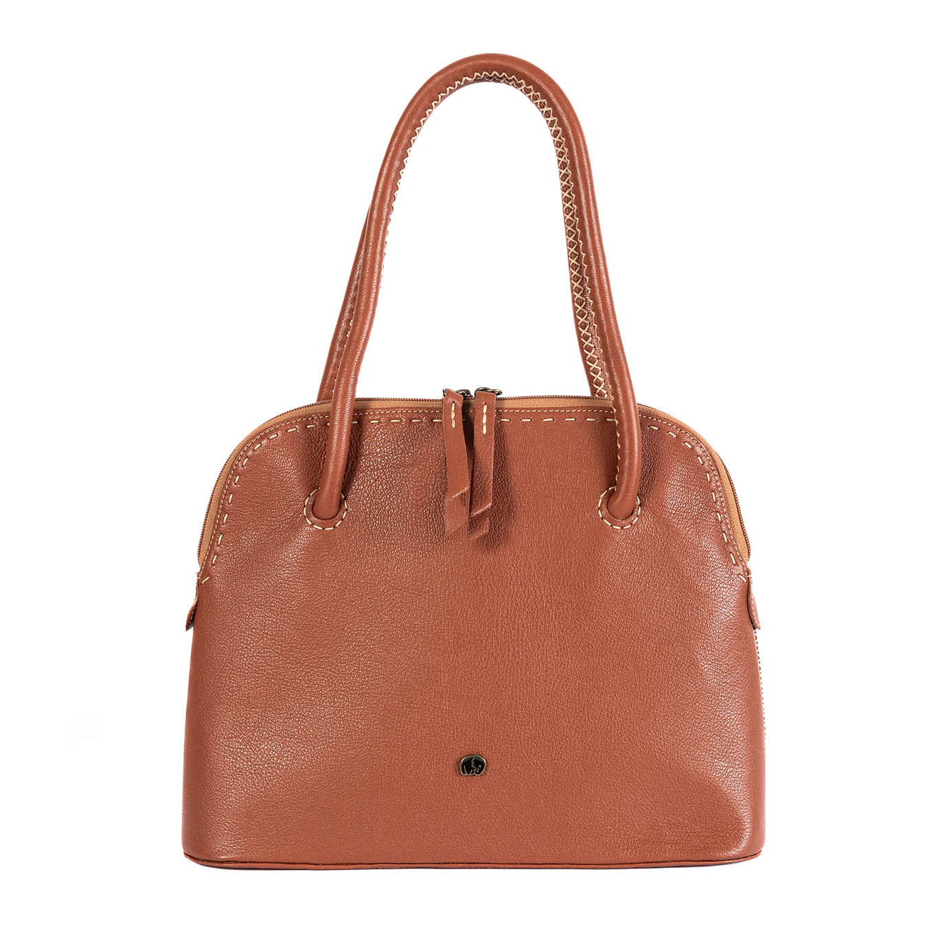 Thina : Ladies Leather Shopper Handbag in Suede Cayak