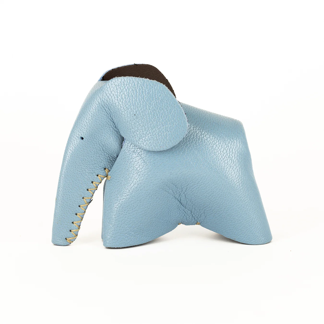 Peaches : Medium Elephant Family Accessory in Blue Leather