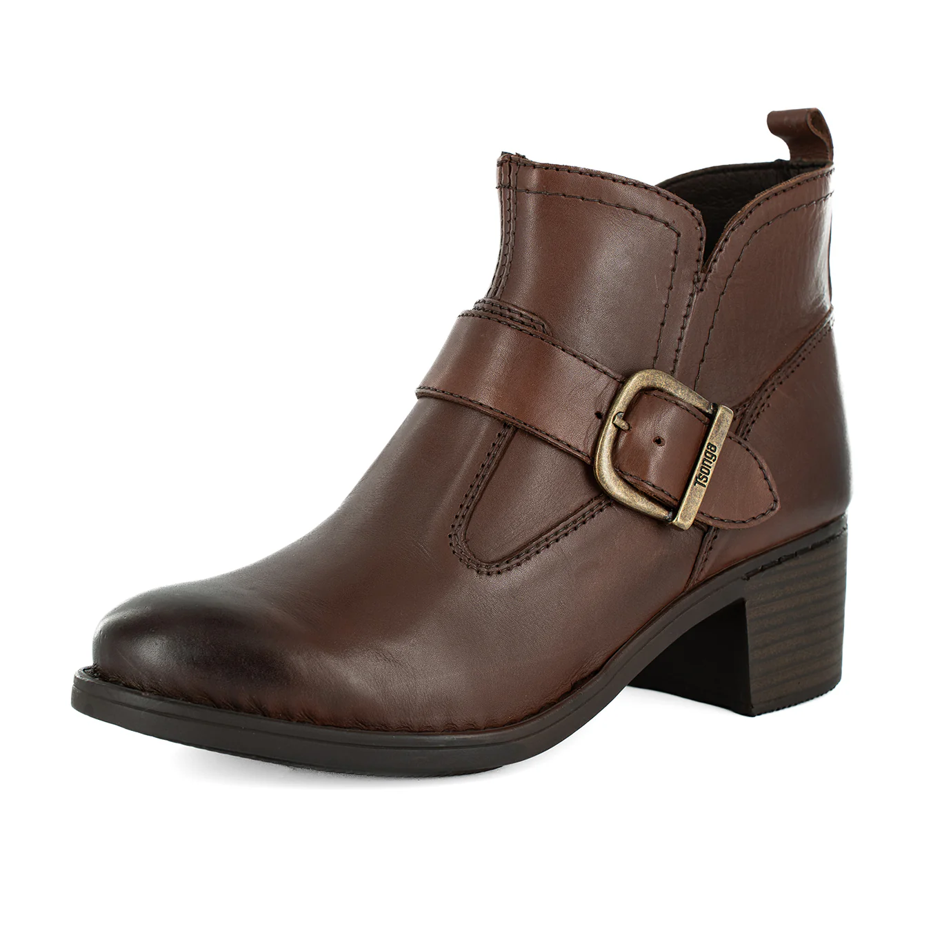 Zibalo : Ladies Leather Ankle Boot in Sable Relaxa