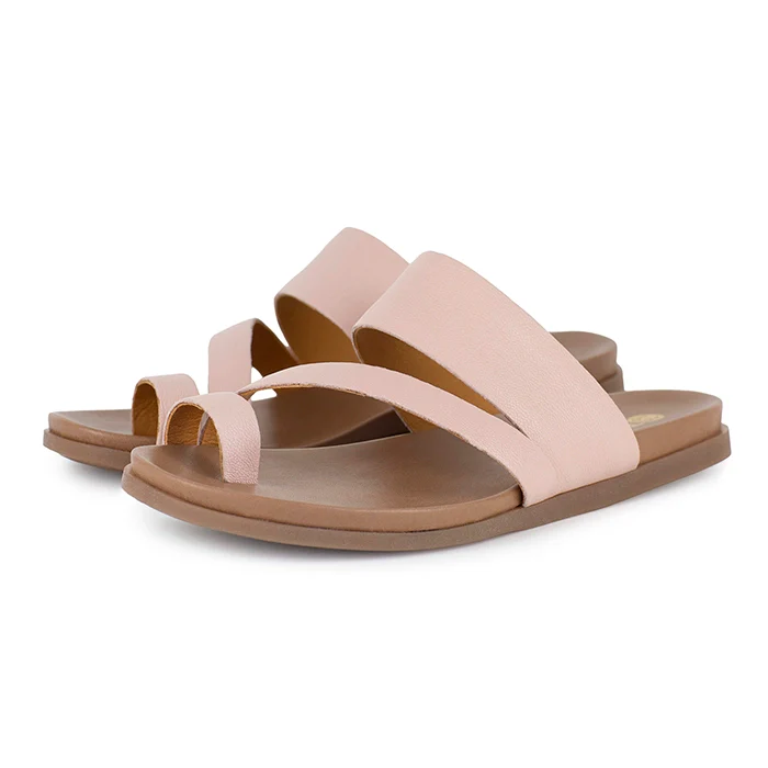 Ningizimu : Ladies Leather Sandal in Pink