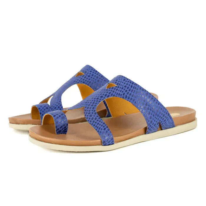 Zawadi : Ladies Leather Sandal in Turbine