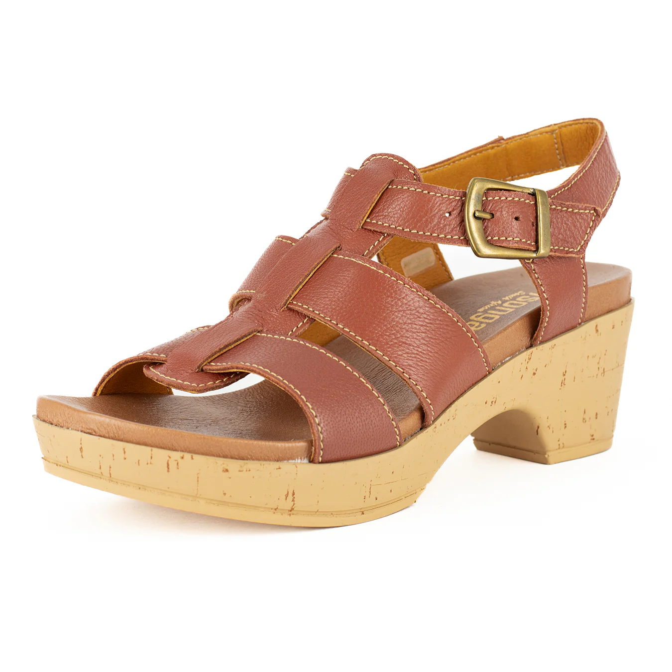 Chifundo : Ladies High-Heeled Leather Sandal in Suede