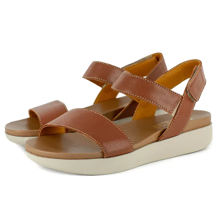 Selesho : Ladies Leather Sandal in Suede