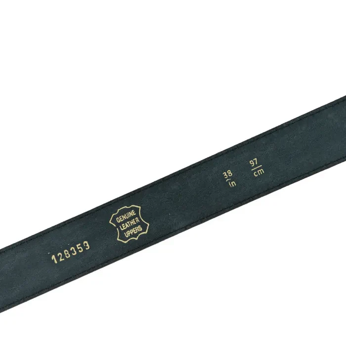 Ladies Leather Belt in Black Leather