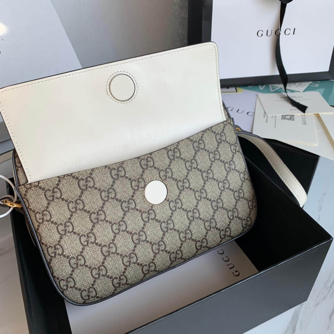 Gucci Horsebit 1955 Small Shoulder Bag in Canvs 645454