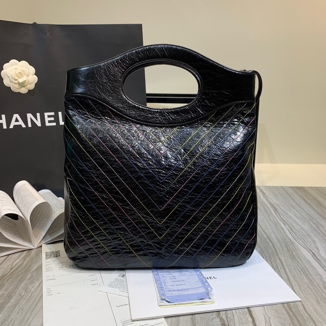 Chanel Crumpled Calfskin Chanel 31 Shopping Bag 0091