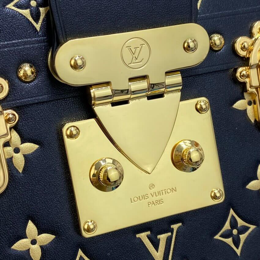 Louis Vuitton Petite Malle Monogram Metal Bag M57817