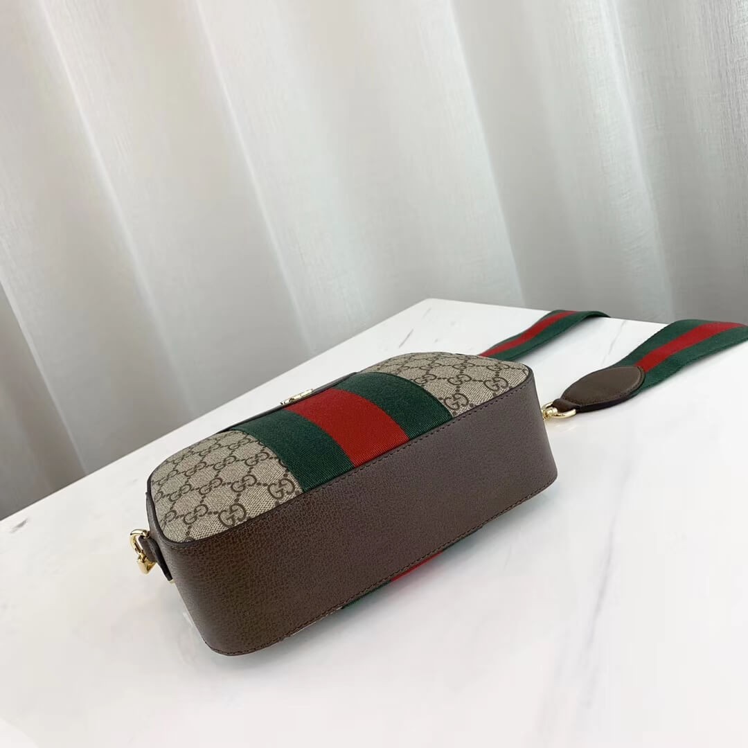 Gucci GG Supreme Shoulder Bag 575073 Coffee