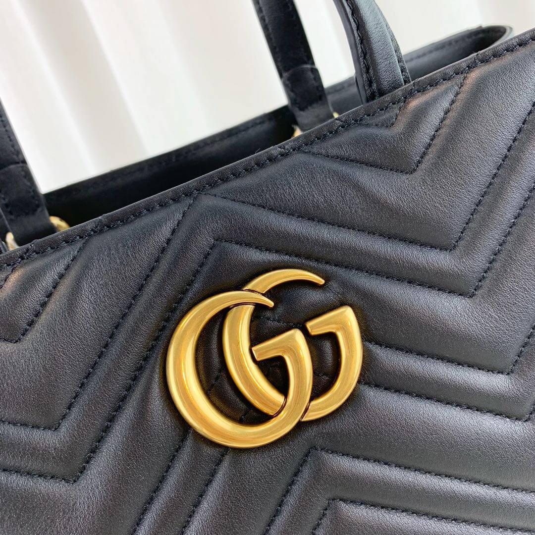 Gucci GG Marmont Medium Matelasse Top Handle Bag 443505
