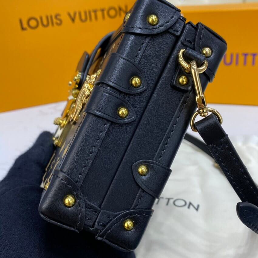 Louis Vuitton Petite Malle Monogram Metal Bag M57817