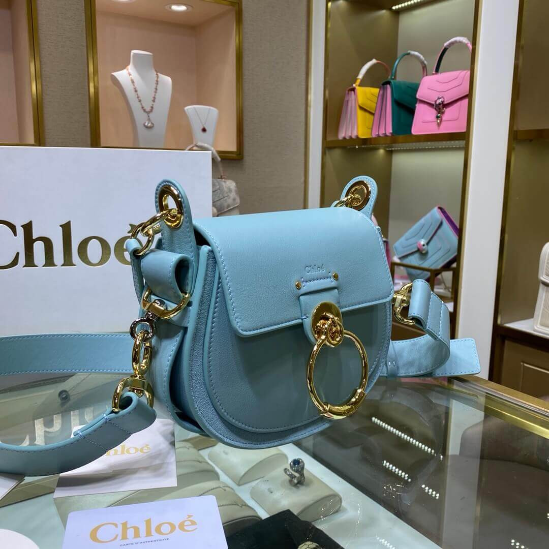 Chloe Small Tess Bag In Calfskin S1153