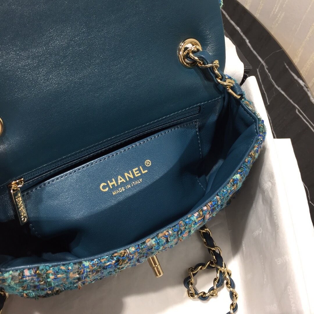 Chanel Tweed Mini Flap Bag A69900