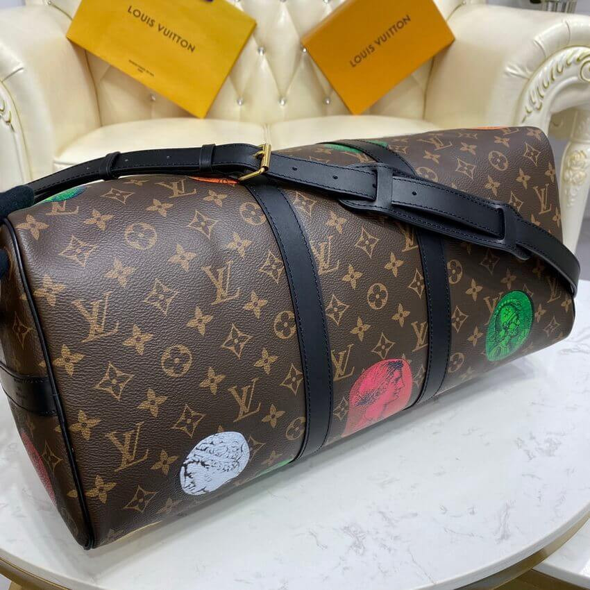 Louis Vuitton Monogram Cameo Printed Keepall Bandouliere 45 M59261