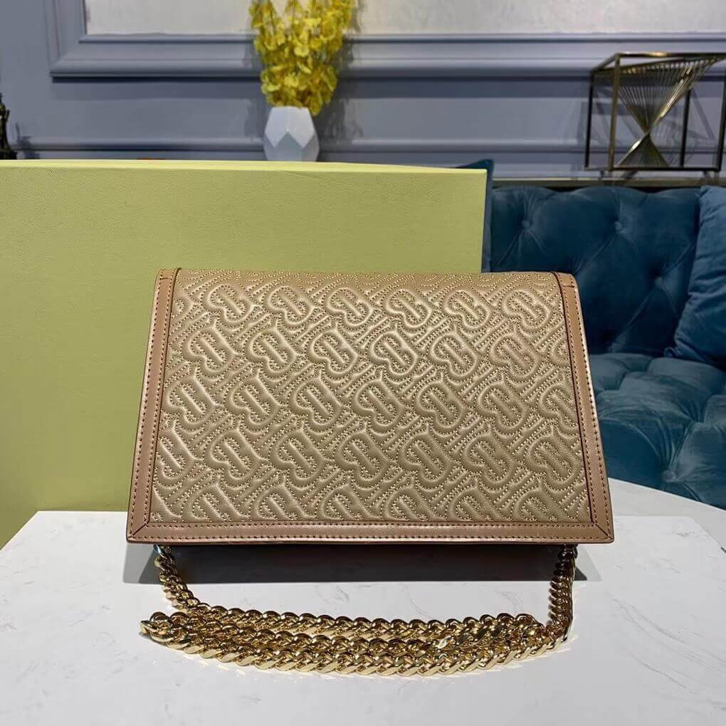 Burberry Small Quilted Monogram TB Envelope Clutch 80159801