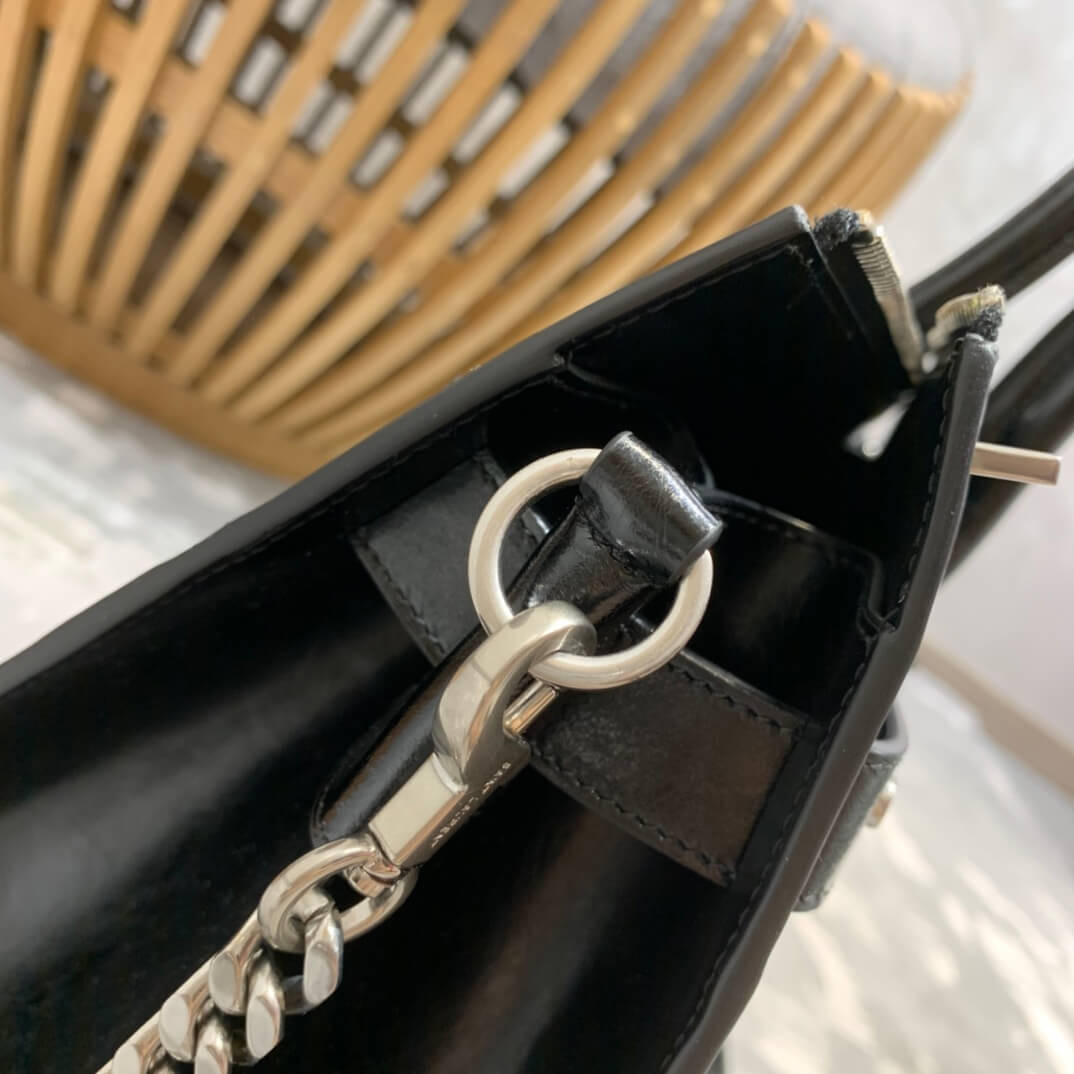 Saint Laurent Sac De Jour Souple 36 Duffle Bag In Moroder Leather 491714