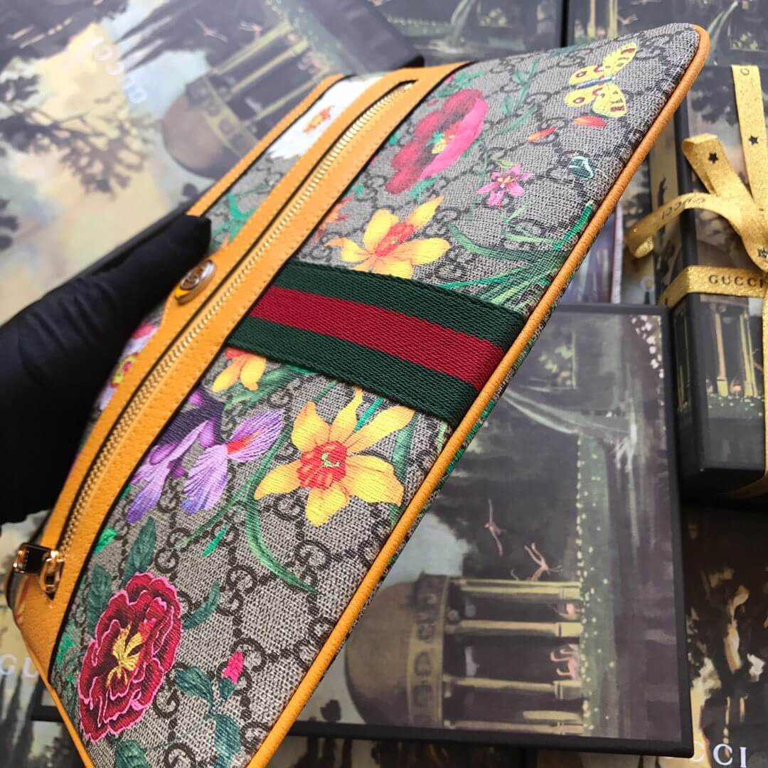 Gucci Ophidia GG Flora Pouch 517551