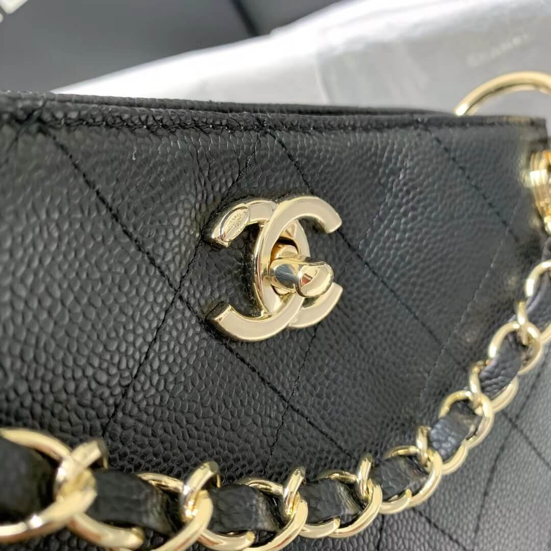Chanel Grained Calfskin Small Hobo Bag AS1461
