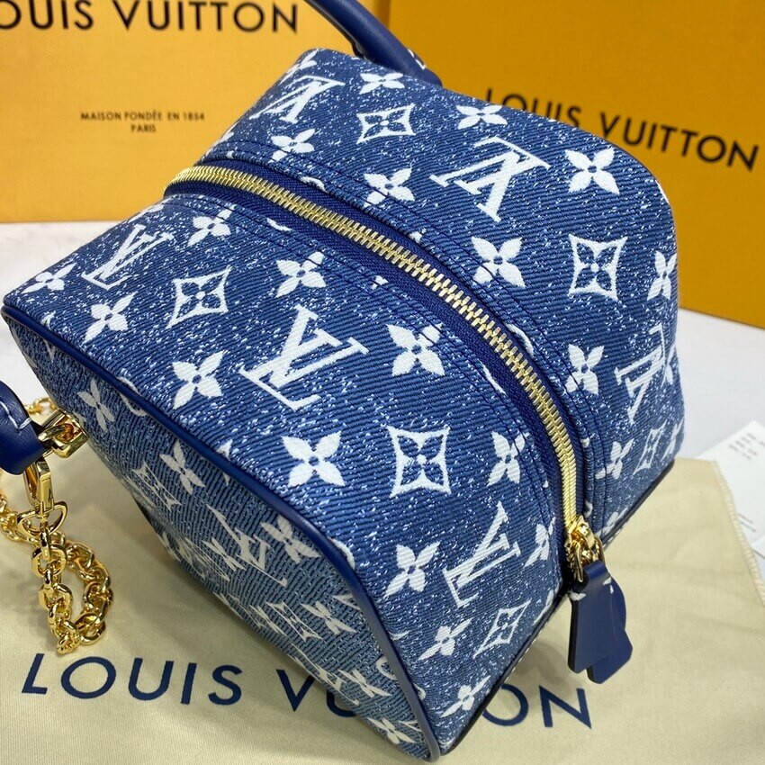 Louis Vuitton Denim Jacquard Textil Square Bag M59611
