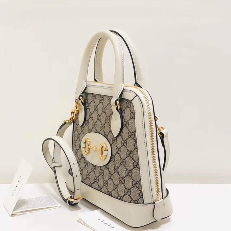 Gucci 1955 Horsebit GG Supreme Small Top Handle Bag 621220