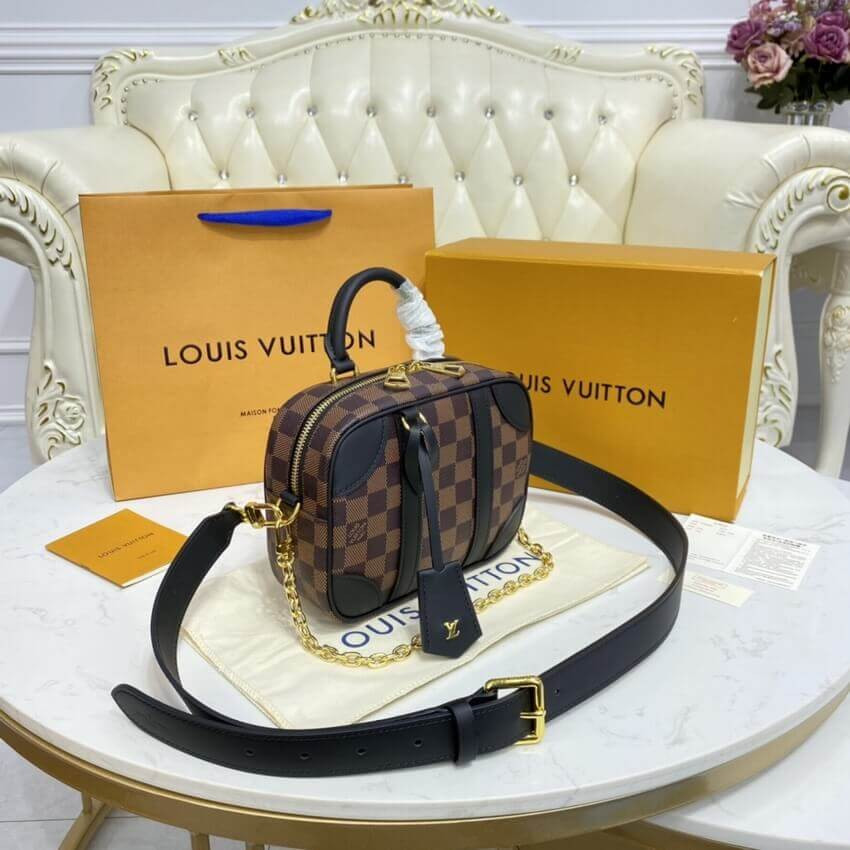 Louis Vuitton Damier Azur Valisette Souple BB N50063