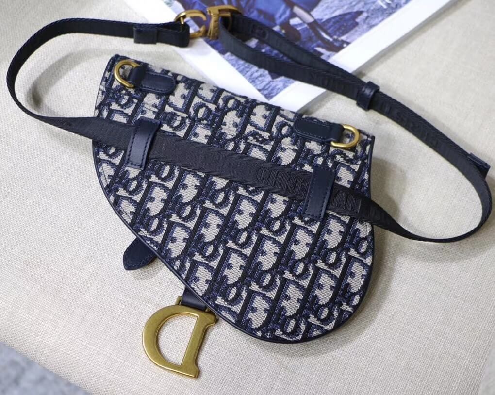 Christian Dior Mini Oblique Saddle Bag M0447