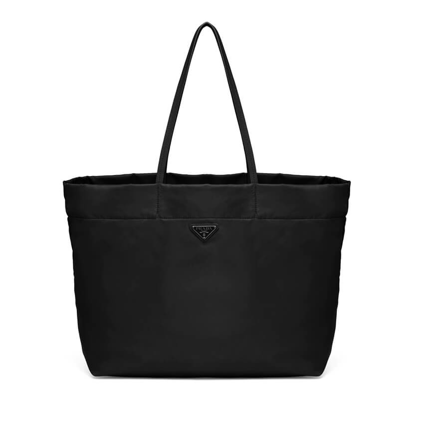 Prada Re-Nylon and Saffiano Leather Tote Bag 1BG107