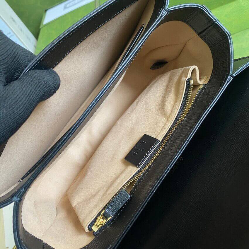 Gucci Horsebit 1955 Small Bag 602204 in White/Sand Leather