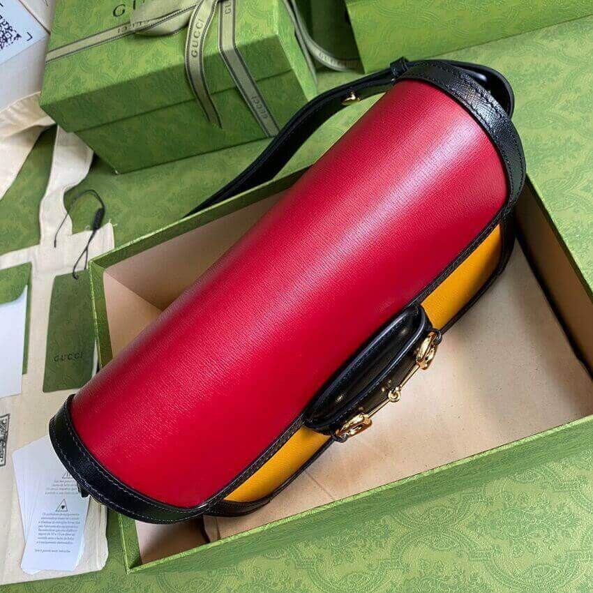 Gucci Horsebit 1955 Small Bag 602204 in Brick/Sand Leather