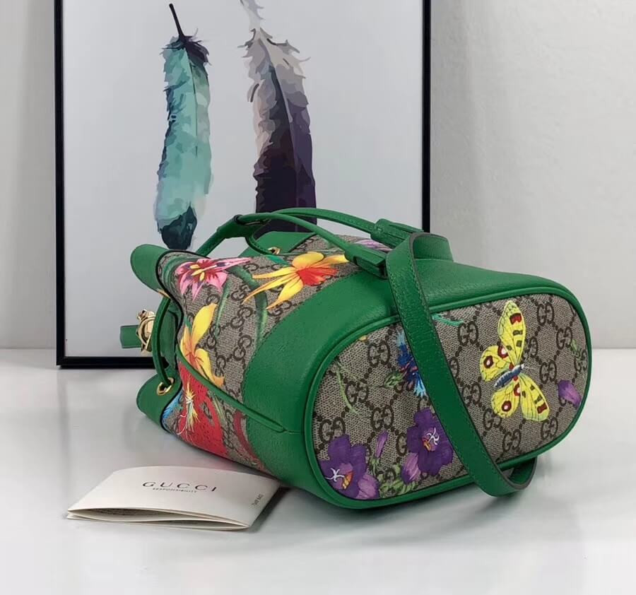 Gucci Ophidia GG Flora Small Bucket Bag 550621