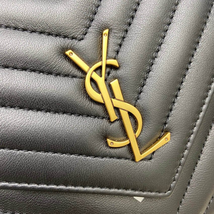 YSL Saint Laurent Joe Backpack 672609 In Black Lambskin