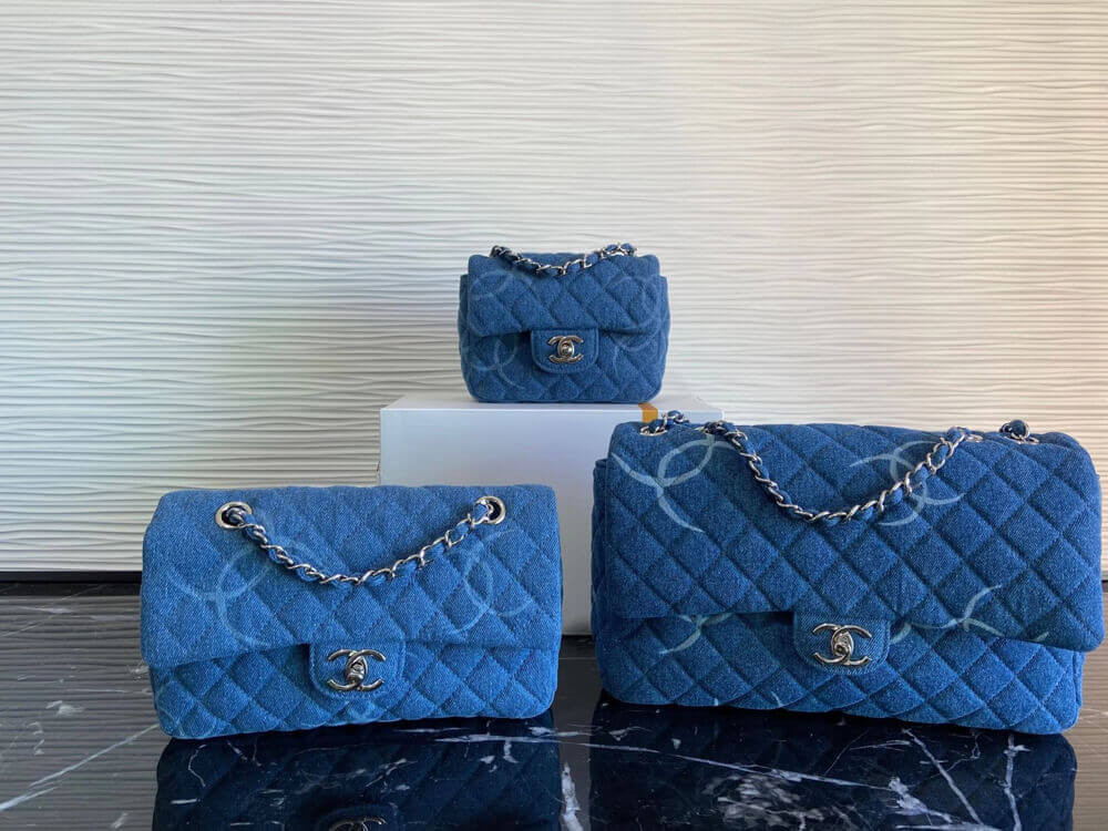Chanel Denim Classic Flap Mini Bag AS2070