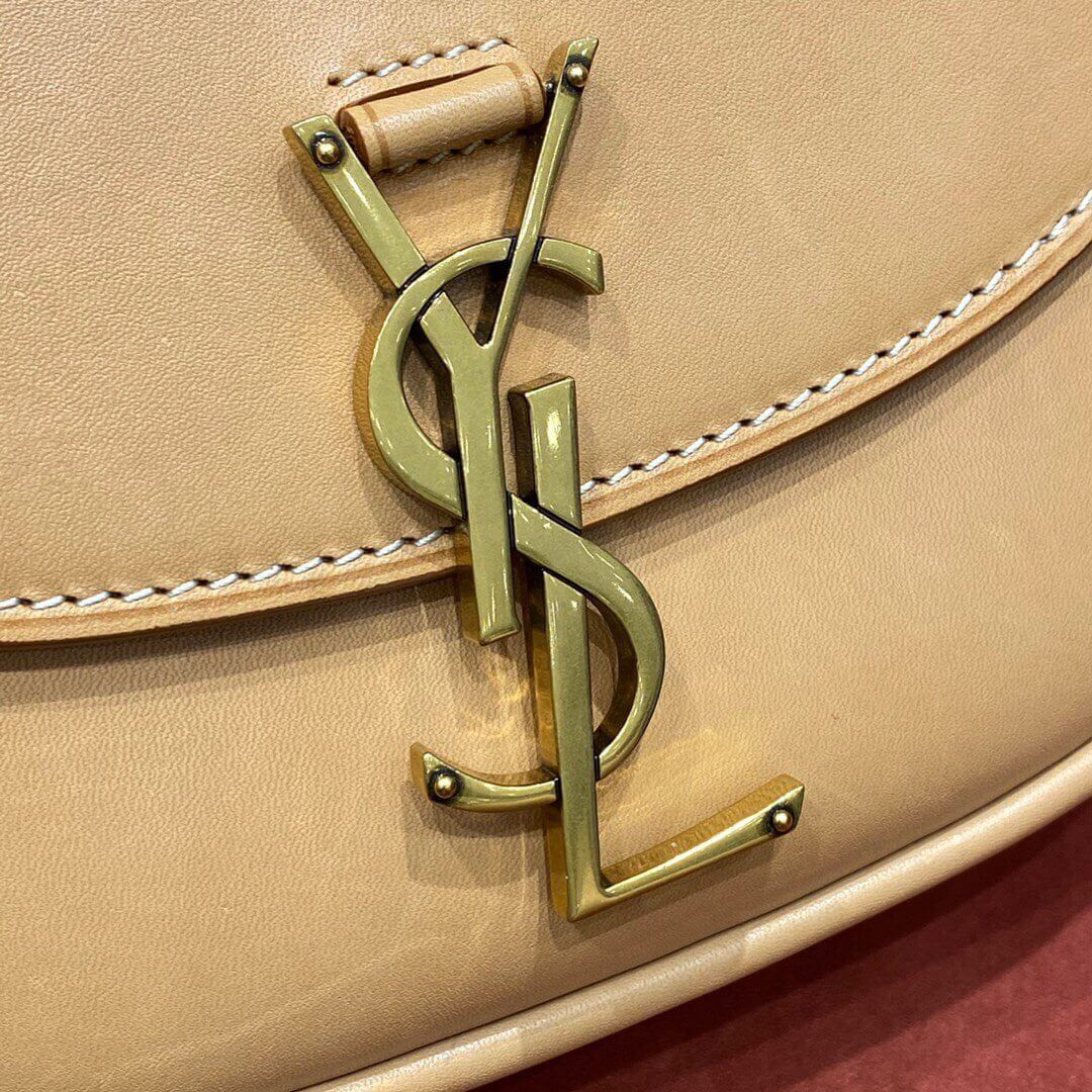 Saint Laurent Kaia YSL-Plaque Small Leather Satchel 619740