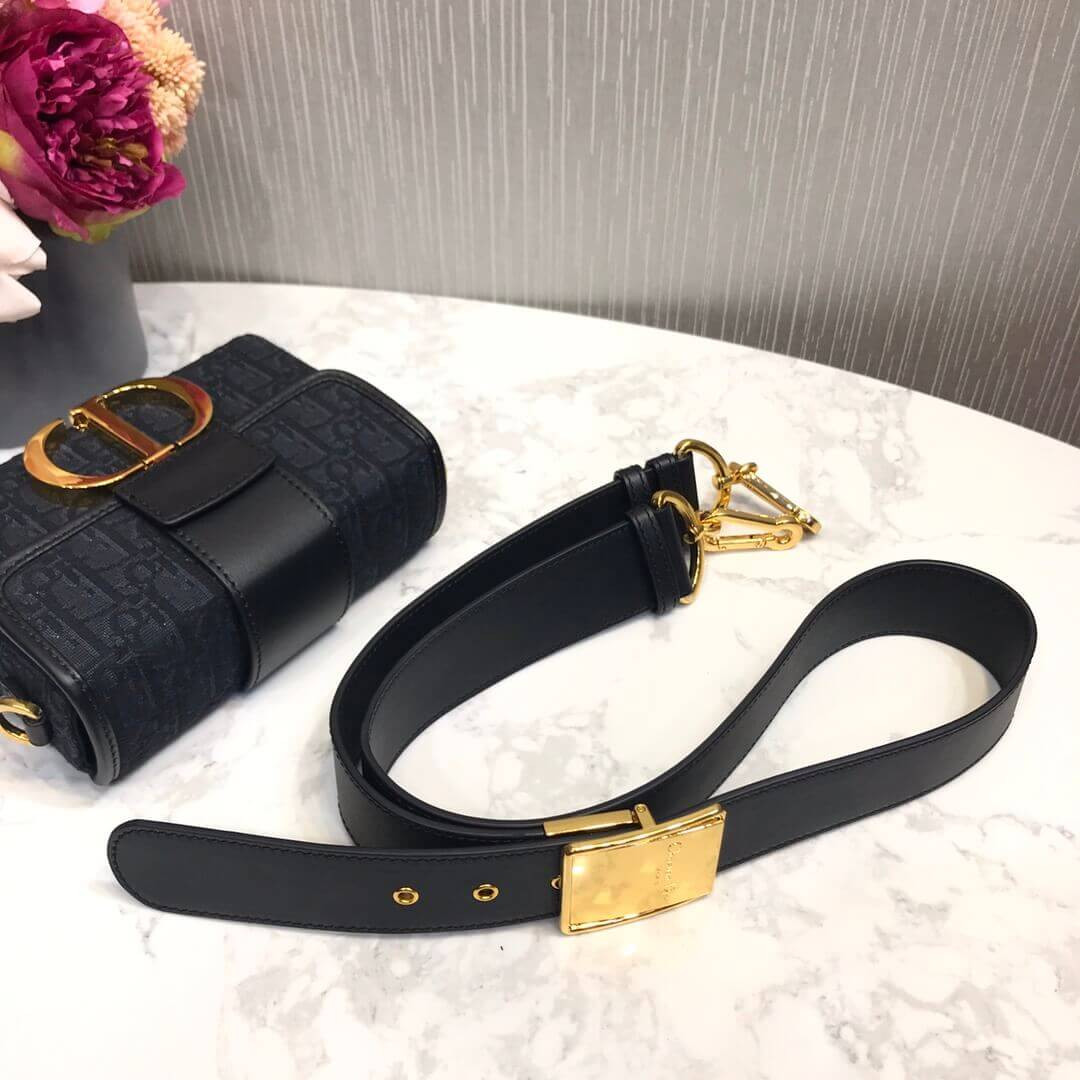 Christian Dior 30 Montaigne Box Bag Oblique Jacquard M9204
