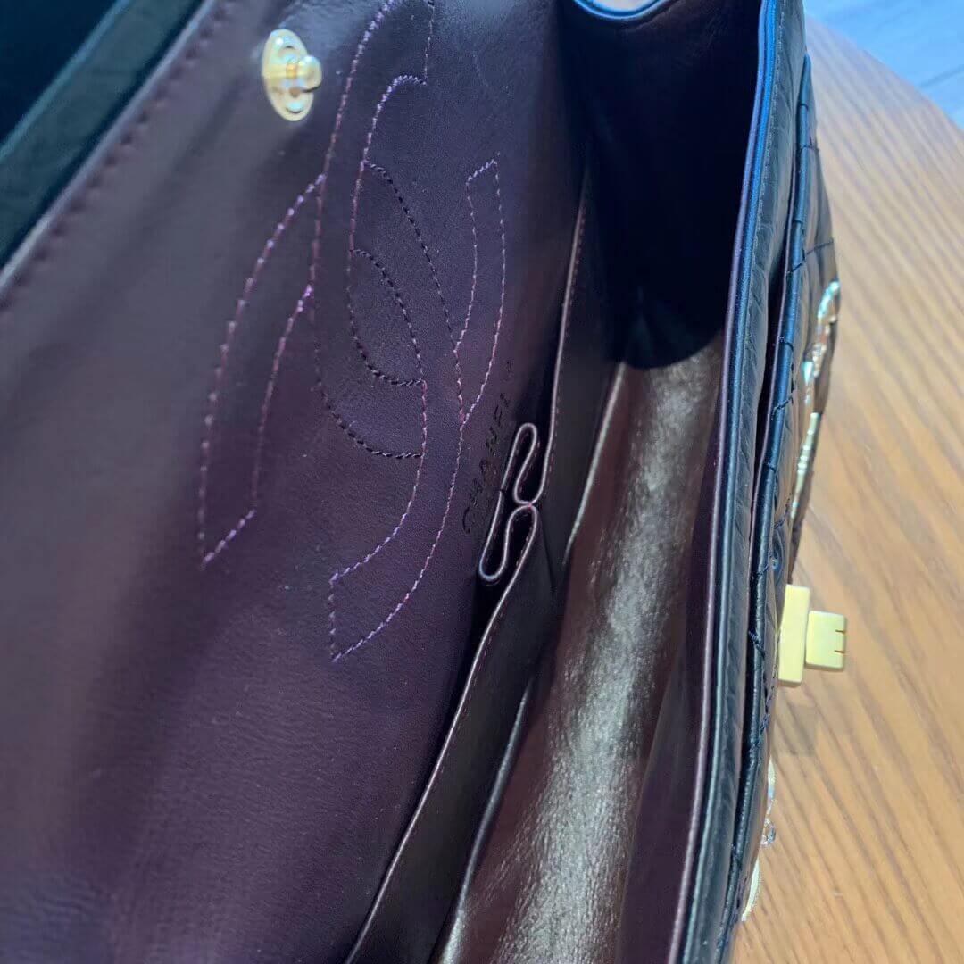 Chanel Aged Calfskin Lucky Charms 2.55 Reissue 225 Flap Black